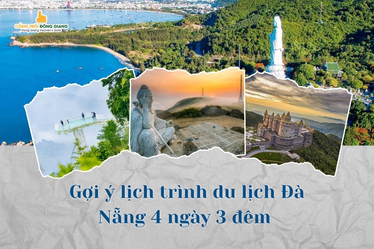 Suggest Da Nang travel itinerary 4 days 3 nights for a full experience trip